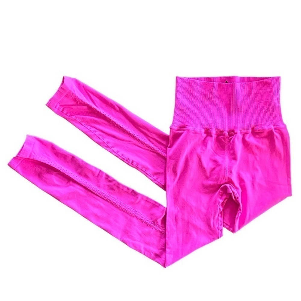 FP Movement by Free People 7/8 Length Good Karma Leggings Hot Pink NWOT XS - Picture 6 of 10